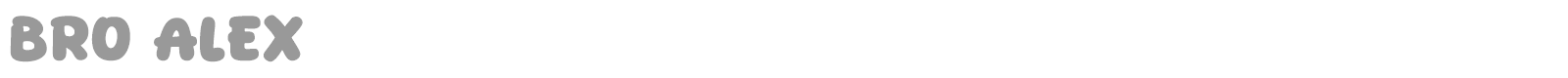 Bro Alex font preview